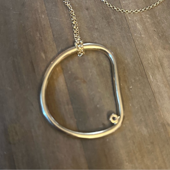 Cole Haan lopsided hoop pendant necklace - Picture 6 of 6